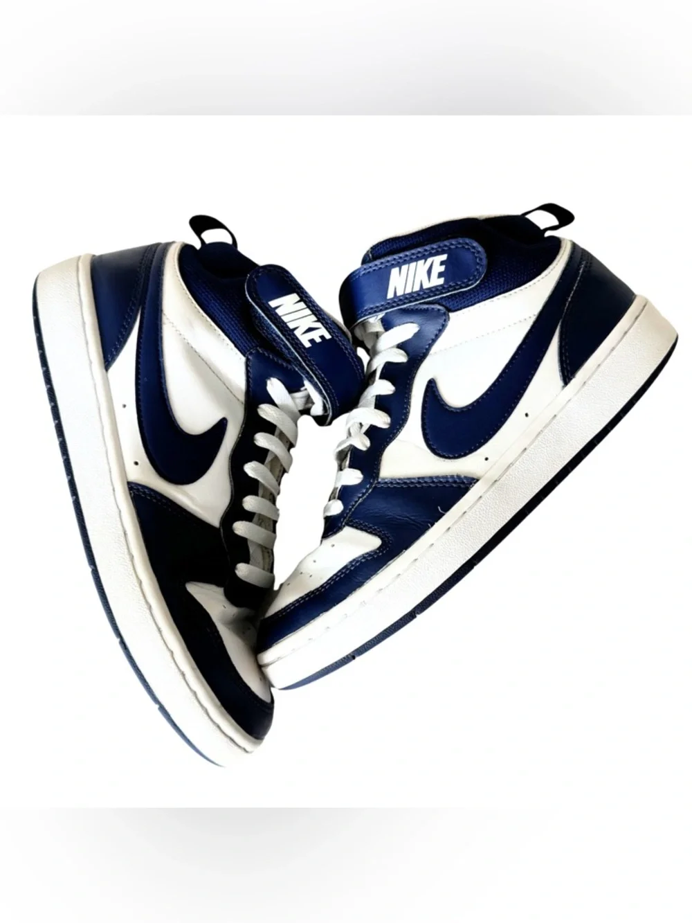 Youth 6.5 Nike High Top Blue White Sneakers – Excellent‎ Gently Worn